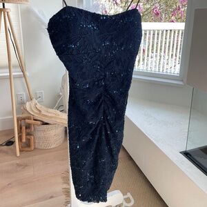 Sequin Dark blue dress